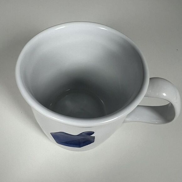 Williams Sonoma Hanukkah Dreidel Coffee Mug 15 oz Embossed Ceramic - Picture 4 of 5